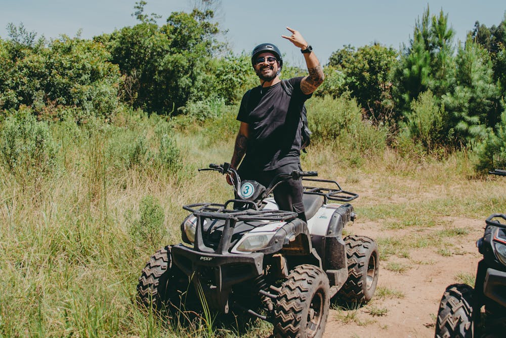 ATV on a jungle trail